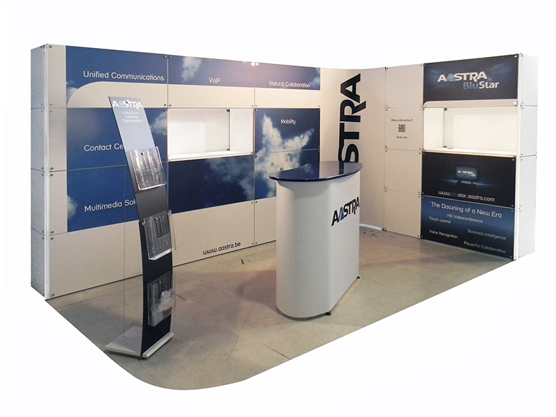 Photo of the Quadra Kube modular structure 22 Fastand accessori stand fiera