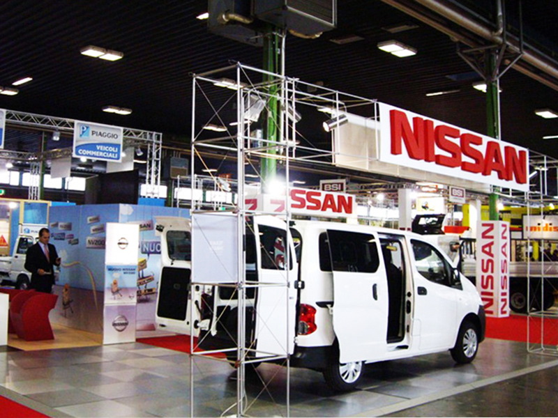 Photo of the Quadra Kube modular structure 8 Fastand accessori stand fiera