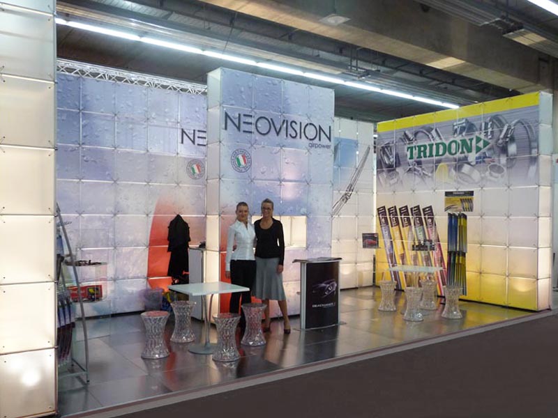 Photo of the Quadra Kube modular structure 11 Fastand accessori stand fiera