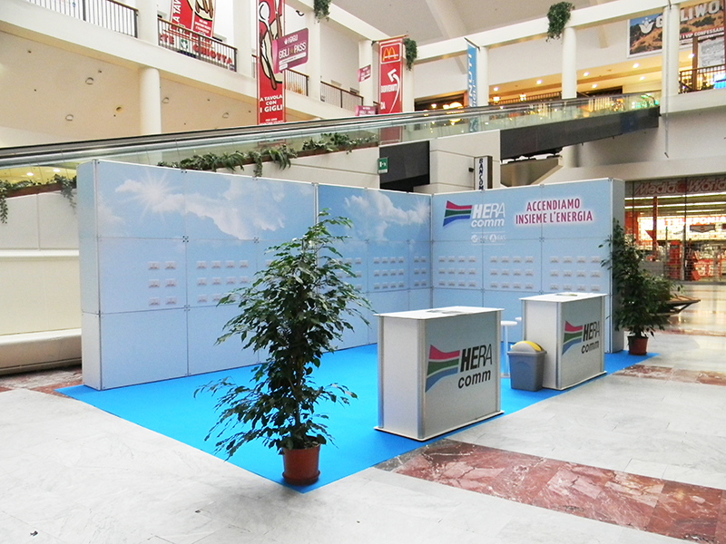 Photo of the Quadra Kube modular structure 15 Fastand accessori stand fiera