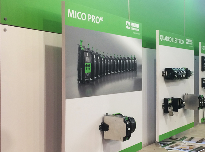 Exhibition stand set up Quadra Mono 3 Fastand accessori stand fiera
