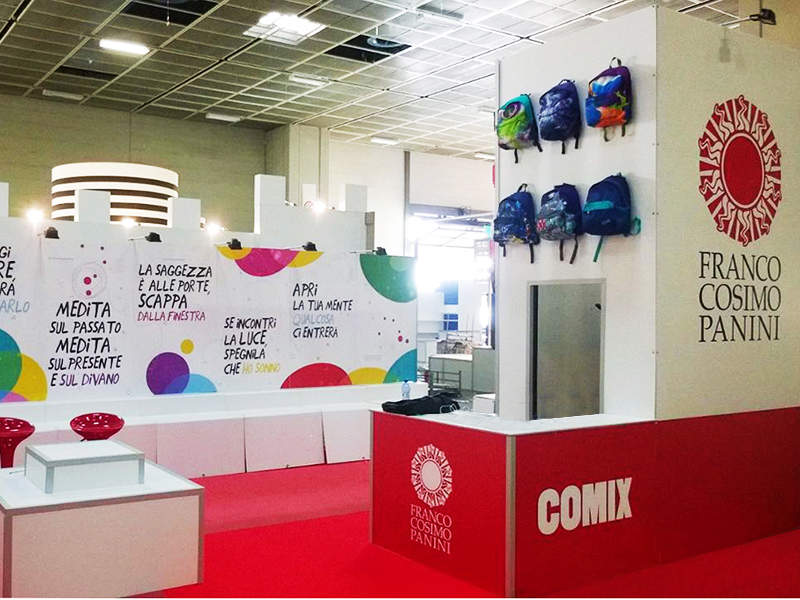 Exhibition stand set up Quadra Mono 16 Fastand accessori stand fiera
