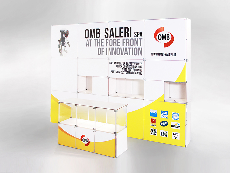 Photo of the Quadra Kube modular structure 13 Fastand accessori stand fiera