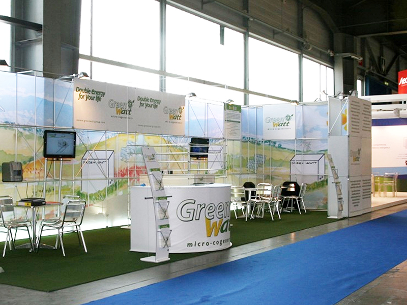 Photo of the Quadra Kube modular structure 5 Fastand accessori stand fiera