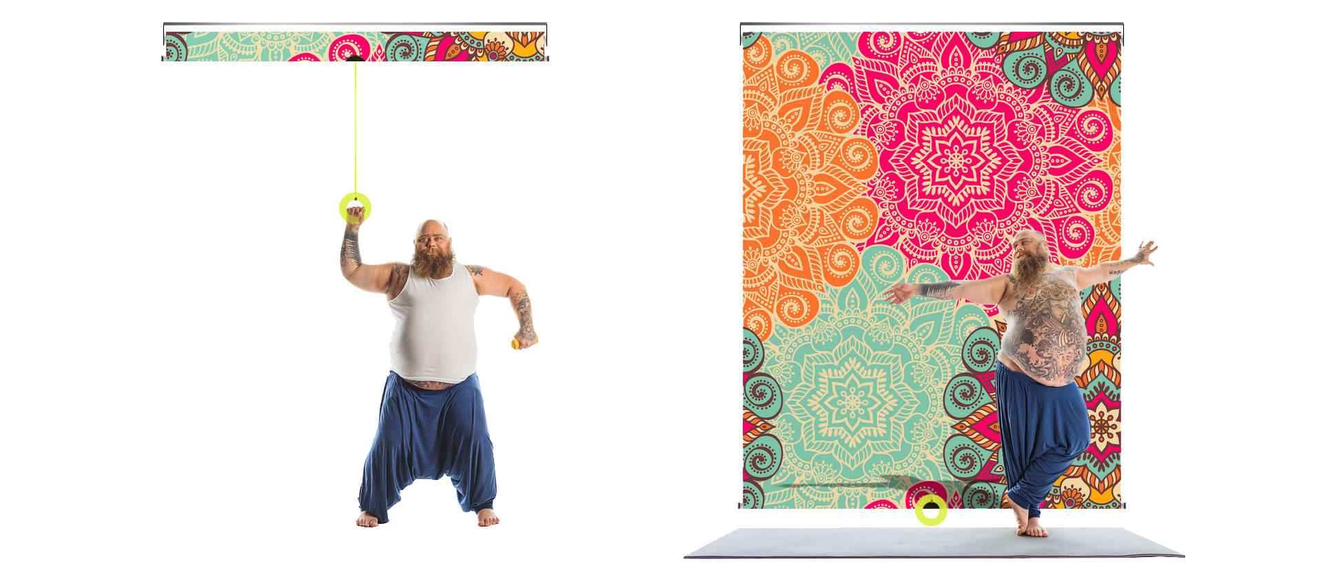 graphic blackout ups and downs for backdrops