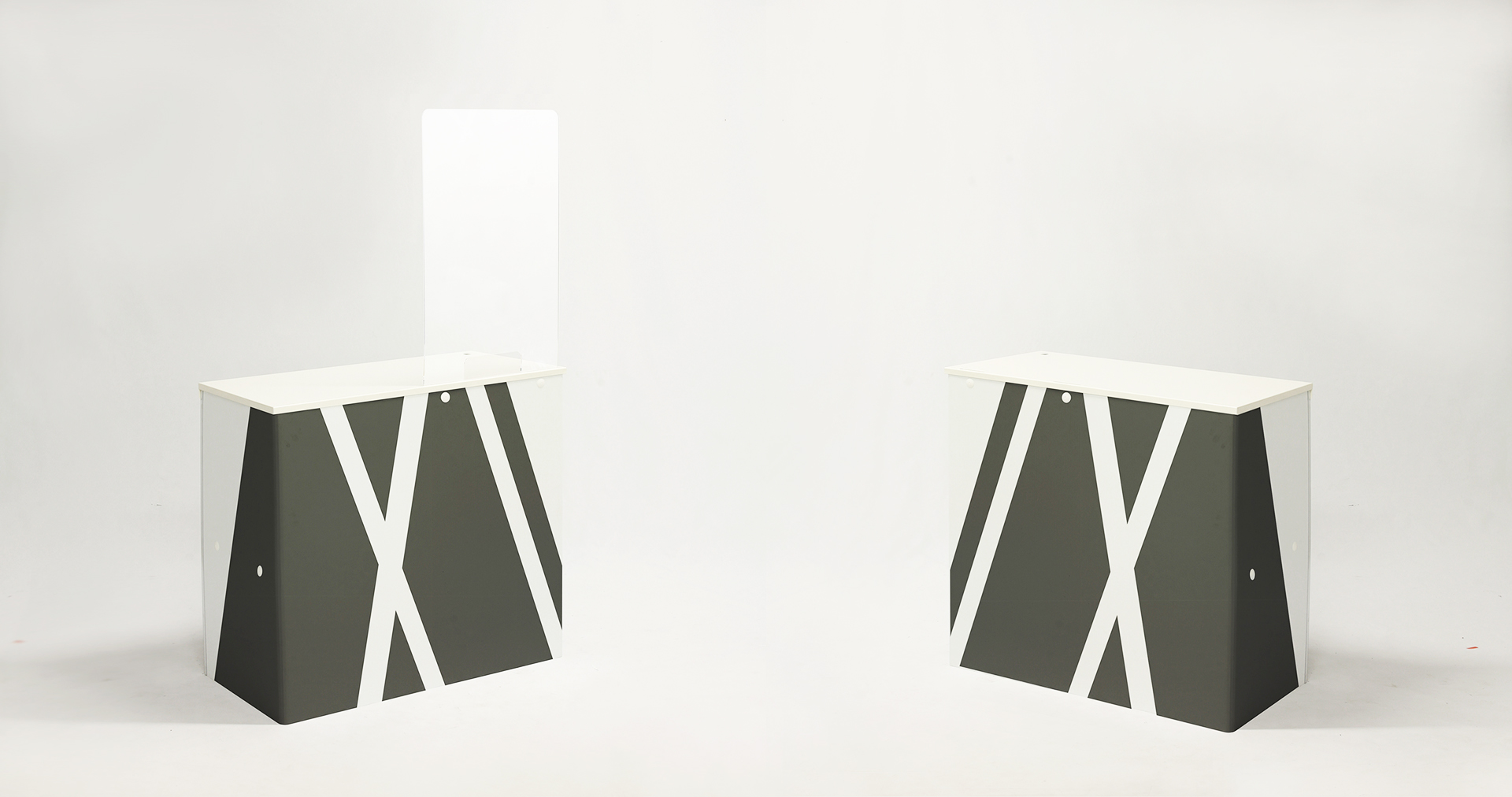 openable desk reception