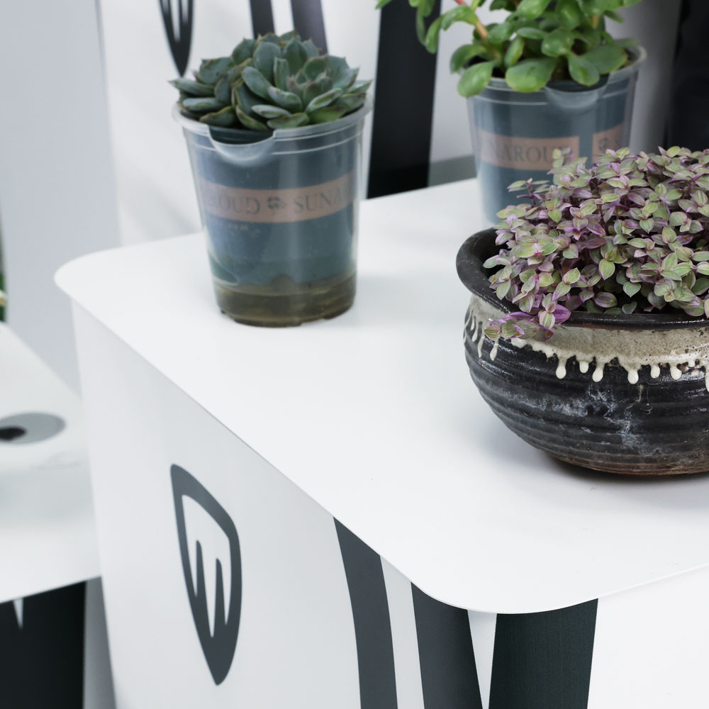 rectangular display stand