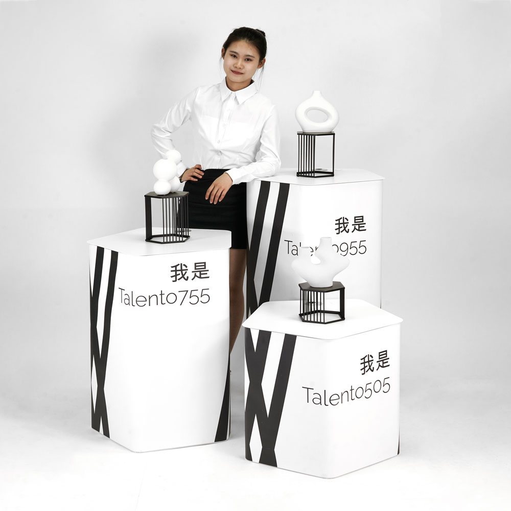 portable square display stand 