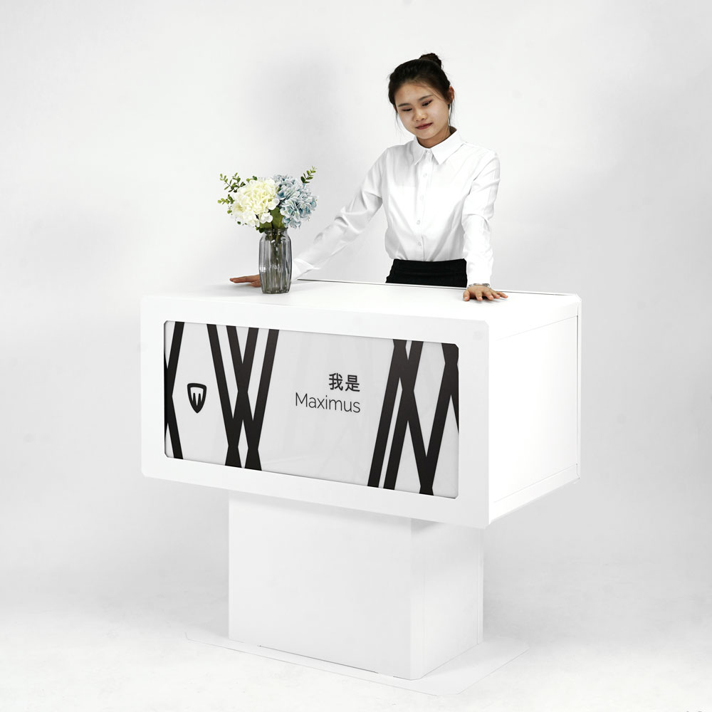 fronte-ok-maximus LED illuminated trade show counter