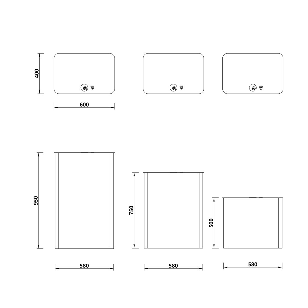 rectangular display stand