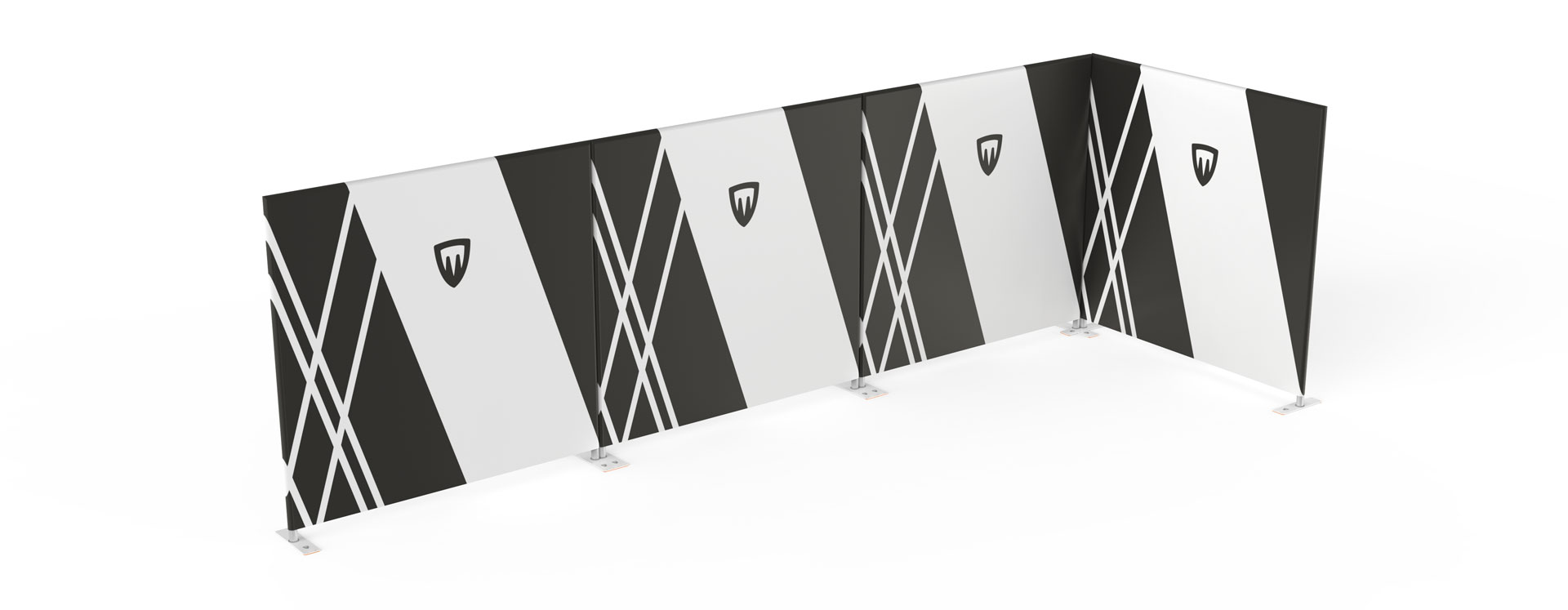 self-supporting wall for trade fair