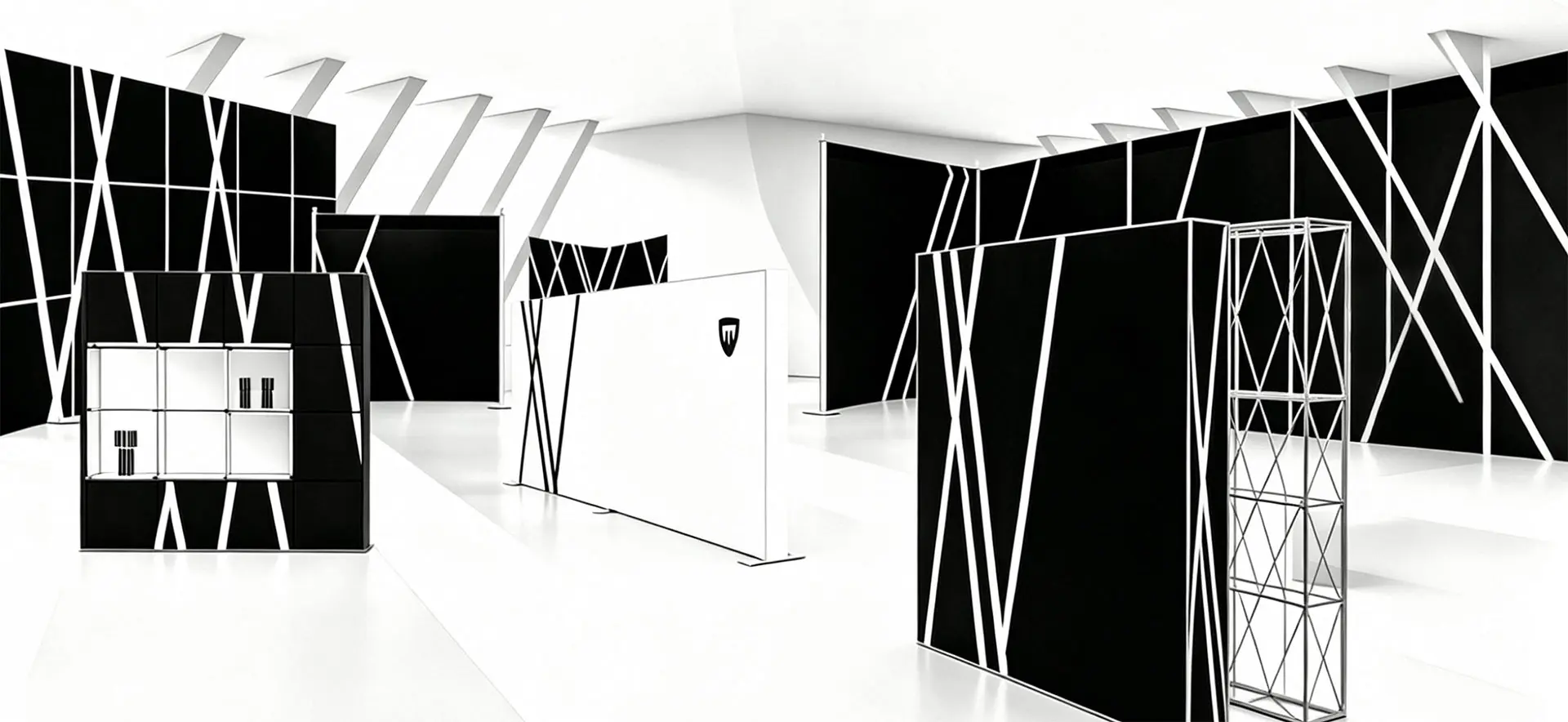 pareti-home Portable trade show backdrop walls