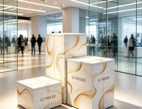 Portable display cube