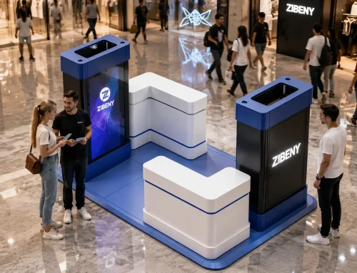 shopping mall display stand