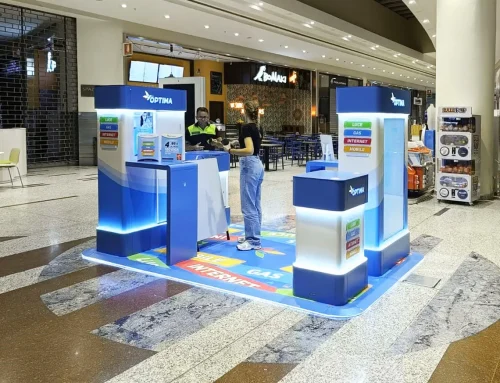 Mall kiosk in Milan